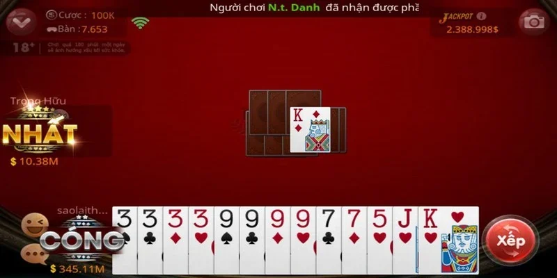 Chiến thuật chơi game đánh bài tiến lên chuẩn khỏi bàn